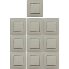 Legrand Salbeı Anahtar Krem 10 Lu Paket (Çerçeveli)