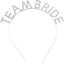 Livenda Gümüş Kaplama Kristal Taşlı Team Bride Taç