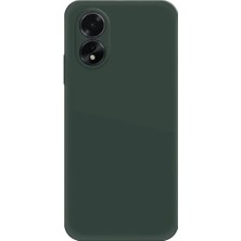Cepmoda Oppo A38 Uyumlu First Serisi Ince Silikon Kılıf – Koyu Yeşil
