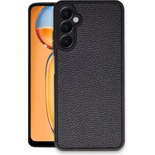 Cepmoda Samsung Galaxy A26 Uyumlu Deri Görünümlü Telefon Kılıfı Darbe Emici Kapak - Siyah