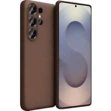 Cepmoda Samsung Galaxy S26 Ultra Uyumlu First Serisi Ince Silikon Kılıf – Kahverengi