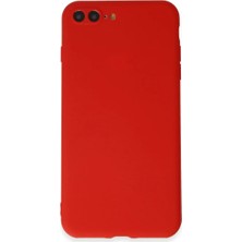 Cepmoda iPhone 7 Plus Uyumlu First Serisi Ince Silikon Kılıf – Kırmızı