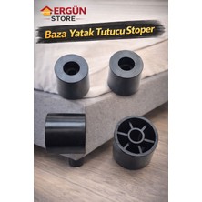Ergün Store Yuvarlak Baza Yatak Tutucu Baza Stoperi Baza Hırdavatı Plastik Vidasız 10 Adet