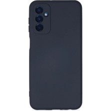 Cepmoda Samsung Galaxy M23 Lansman Kılıf - Iç Kısmı Kadife Kaplı - Esnek Silikon Kapak - Lacivert