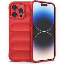 Cepmoda iPhone 16 Pro Optimum Soft Silikon Kılıf Mat Darbe Koruyucu Kapak - Kırmızı