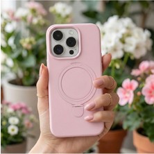 Cepmoda Samsung Galaxy A07 4g Uyumlu Yüzüklü Standlı Silikon Kılıf Regal - Açık Pembe