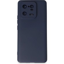 Cepmoda Mi 13 Pro Lansman Kılıf - Iç Kısmı Kadife Kaplı - Esnek Silikon Kapak - Lacivert