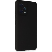 Cepmoda Redmi Note 12 5g Lansman Kılıf - Iç Kısmı Kadife Kaplı - Esnek Silikon Kapak - Siyah