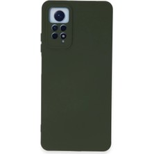 Cepmoda Redmi Note 12 Pro 4g Lansman Kılıf - Iç Kısmı Kadife Kaplı - Esnek Silikon Kapak - Koyu Yeşil