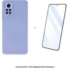 Cepmoda Redmi Note 12 Pro 4g Lansman Kılıf + Tam Kaplayan Antistatik Ekran Koruyucu Set - Lila