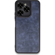 Cepmoda General Mobile Era 30 Uyumlu Deri Görünümlü Telefon Kılıfı Darbe Emici Kapak - Lacivert