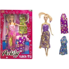 Fantastik Store Anlily Yedek Elbiseli Bebek Seti - 02252 (Lisinya)