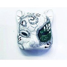 Livenda Yeşil Seramik Venedik Kedi Magnet