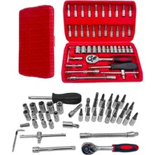 Fantastik Store Cr-V Max 1/4 Cırcırlı 46 Parça Lokma Anahtar Takımı Bits Uç Seti Tam Set Germany ( Lisinya )