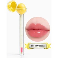 Lolipop Çift Taraflı Cam Görünümlü Dudak Tint – Nemlendirici & Parlak Etki - Gün Boyu Kalıcı