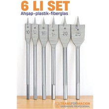 Nuveden Ieg™ Hsnet Ahşap Yaprak Matkap Ucu Seti - Plastik Fiberglas Ahşap Delik Açma Panç Seti