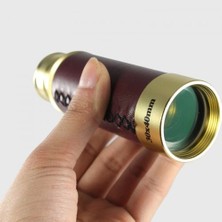 Fantastik Store 30X40 Panda Büyük Mercekli Pirinç Gövdeli Deri Çantalı Denizcilik Korsan Dürbün ( Lisinya )