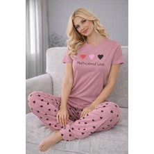 Fames Süprem Penyen Kısa Kol Altı Uzun Pijama Takım