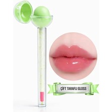 Lolipop Çift Taraflı Cam Görünümlü Dudak Tint – Nemlendirici & Parlak Etki - Gün Boyu Kalıcı