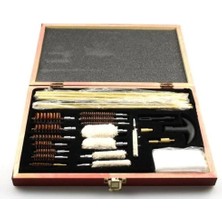 Fantastik Store -27PARÇA Ahşap Kutu Evrensel Tabanca Temizleme Seti ( Lisinya )