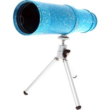 Fantastik Store 50X50 Panda Metal Gövde Tek Gözle Büyük Mercek Korsan Dürbün Mavi ( Lisinya )