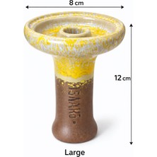  Oblako Rus Nargile Lülesi Large – 12 cm Nargile Lülesi | 8 cm Geniş Ağız | Premium Seramik Bowl