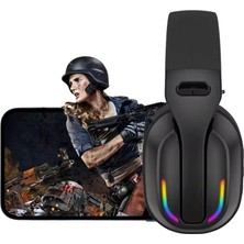 Rgb Aydınlatmalı Kablosuz Oyuncu Kulaklığı Konsol ve Pc Uyumlu - Lisinya