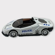 Fantastik Store Metal Mini Polis Arabası  8 cm - Polis - 6 (Lisinya)