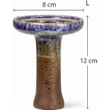  Oblako Rus Nargile Lülesi Large – 12 cm Nargile Lülesi | 8 cm Geniş Ağız | Premium Seramik Bowl