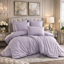 Vionetta Ranforce % 100 Pamuk Açık Gri Düz Renk Lastikli Çarşaflı 2 Yastıklı Tek Kişilik Nevresim Takımı