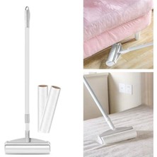 Fantastik Store Pratik Temizlik Için Yapışkanlı Tüy Rulosu 24 cm Teleskopik Uzayabilen Saplı 2 Yedekli ( Lisinya )