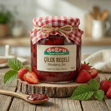 Doğru Gıda Geleneksel Çilek Reçeli 500 gr Kokulu Yerli Çilek Tam Kıvamında