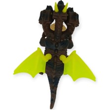 Fantastik Store 3 Başlı Mitolojik Ejderha - Pilli Yerde Gezen Sesli Figür - WH-3010 (Lisinya)