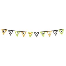 Fantastik Store Cadılar Bayramı Kabak Temalı Halloween Yazılı Banner Süs Flama 3 Metre - Lisinya
