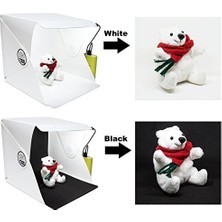 Fantastik Store Ürün Çekim Çadırı Mini Fon Fotoğraf Stüdyosu Ledli Işık Perdesi - Lisinya