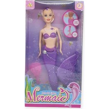 Fantastik Store Deniz Kızı Işıklı Bebek - 2348/1-3 - Mor (Lisinya)