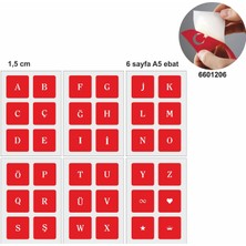Supertrend Düz Font Kare Harf Seti Geçici Dövme Şablonu