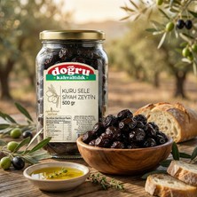 Doğru Gıda Büyük Boy Yağlı Sele Siyah Zeytin 500gr