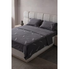 Swita Seren Desen Çift Kişilik Nakışlı Yatak Örtüsü Seti Şönil Kumaş Punch Nakışlı 240X260CM