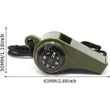 Fantastik Store Pusulalı Termometreli Acil Durum Düdüğü ( 3 In 1) - Lisinya