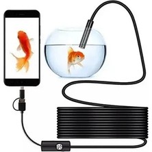 Fantastik Store Vtn-02 Endoskop Yılan Video Kamera Led’li 2 Metre 7 mm Sert Kablo Su Geçirmez - Lisinya