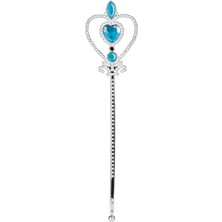 Fantastik Store Mavi Renk Kalp Işlemeli Karlar Ülkesi Elsa Asası - Lisinya