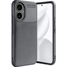Wowacs Honor 400 Uyumlu Kılıf Karbon Tasarım Kamera Korumalı Silikon Telefon Kılıfı Kapak