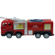 Fantastik Store Iş Makinaları Serisi - Sürtmeli Itfaiye Aracı 16 cm  - Panzer (Lisinya)
