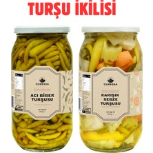 Guressa Bol Turşu Ikilisi Acı Biber ve Karışık 2'li Avantaj Paketi
