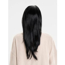 Fantastik Store Siyah Renk Uzun Parti Peruğu - Lisinya