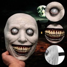 Fantastik Store Dehşet Gülüşlü Donuk Göz Efektli Korku Maskesi 22X18 cm - Lisinya