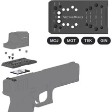 Vector Optics Glock® 4-In-1 Universal Dovetail Reddot Montaj Plakası / Reddot Ayağı (SCFRM-GK11)