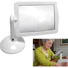 Fantastik Store - 3x  360 Derece Döndürme Ekranlı, Çok Fonksiyonlu Masaüstü Büyüteç 3x ( Lisinya )