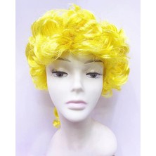 Fantastik Store Marquis Baroque Peruk Barok Dönem Yargıç Peruğu Sarı Renk - Lisinya